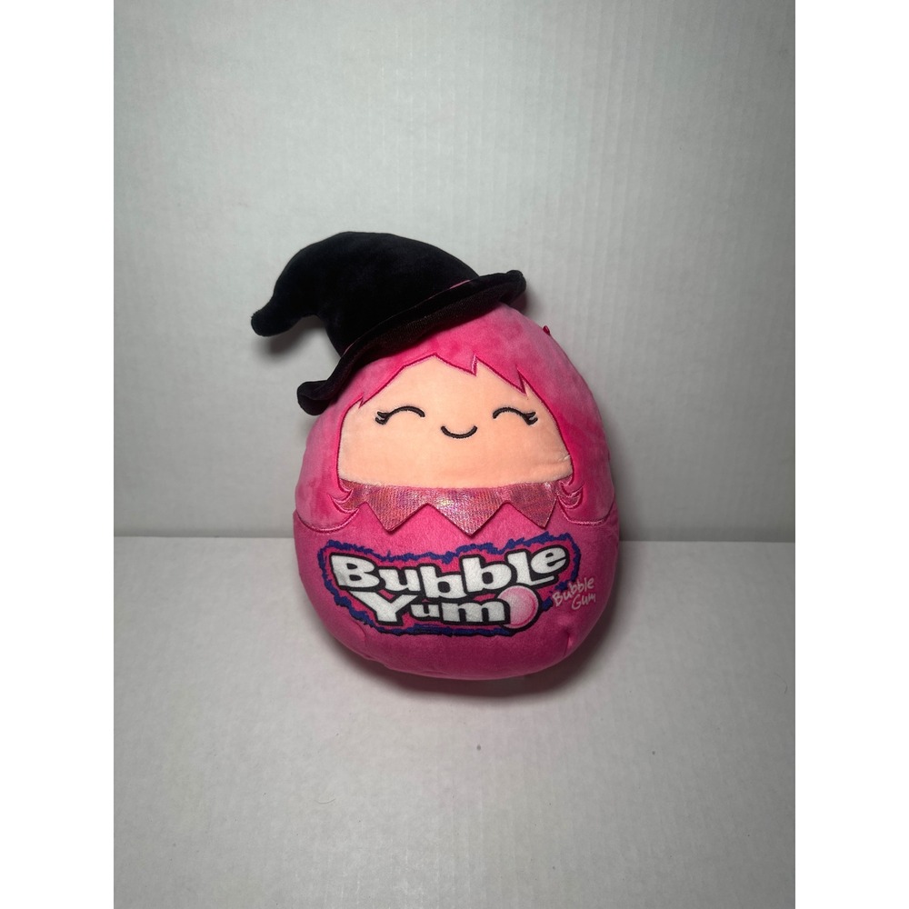 Squishmallows Bubble Yum Pink Witch Plush 10 Inch Halloween Kellytoy Soft Toy